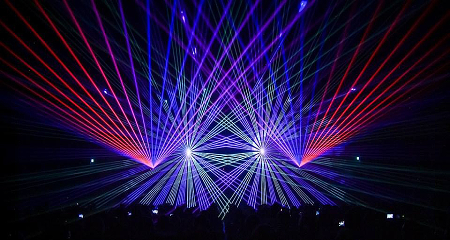 Laser-beam show